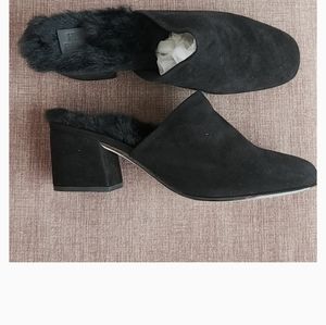 NWB Huma Blanco Marione Alpaca Lined Shoes in Coal